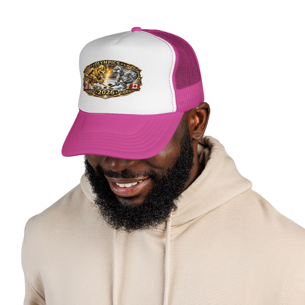 Trucker Cap — 2026 Olympics Vintage Crest Design