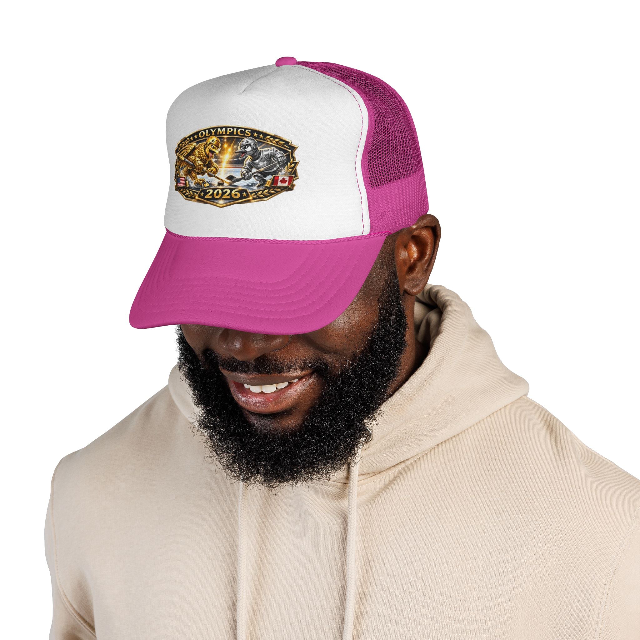 Trucker Cap — 2026 Olympics Vintage Crest Design