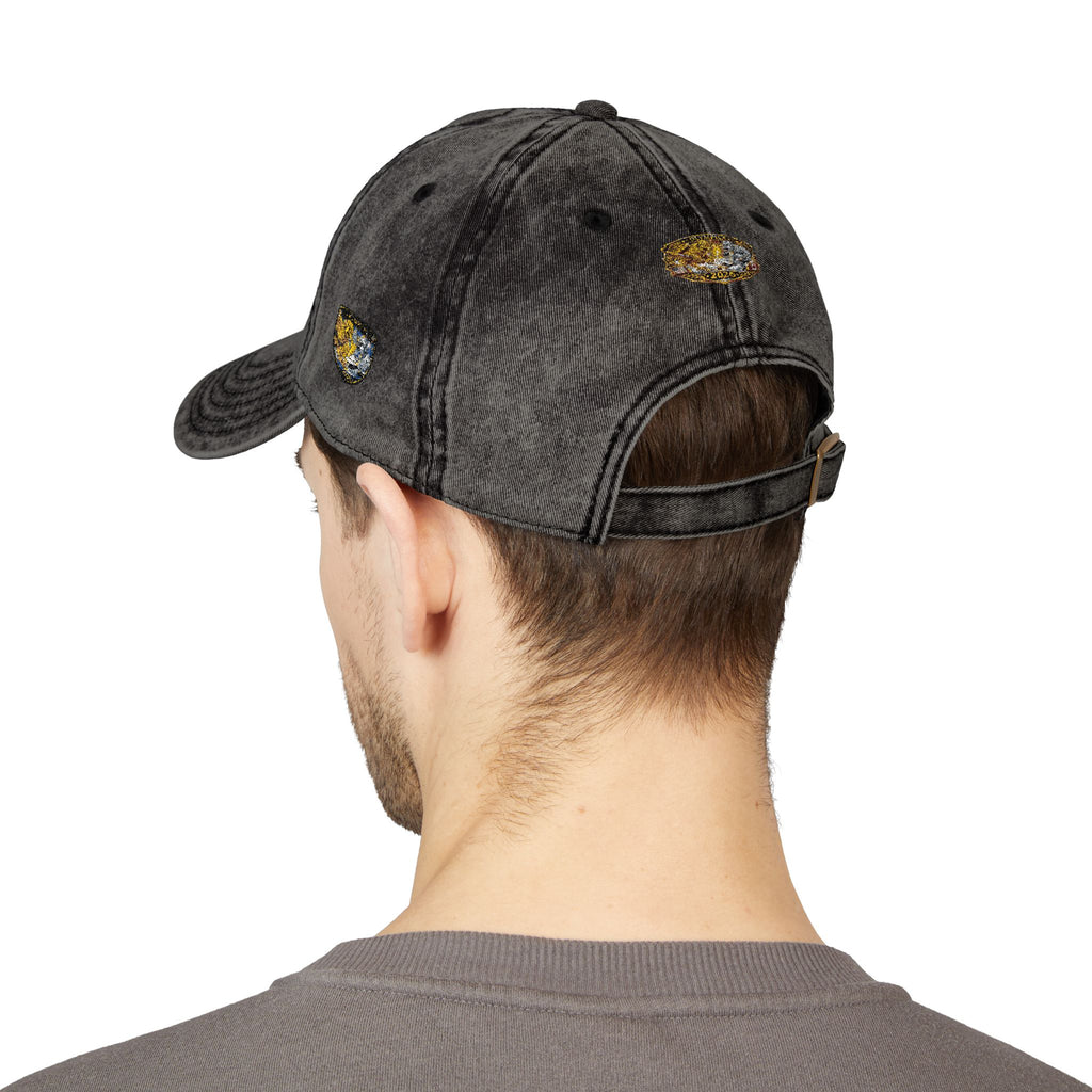Vintage Embroidered Baseball Cap — Gold Nugget Patch