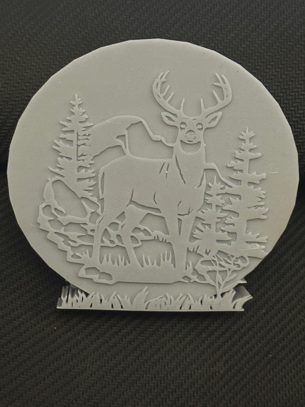 Red Deer Male with Antlers Sculpture – Handcrafted Wildlife Figurine | Rustic Home Décor Gift