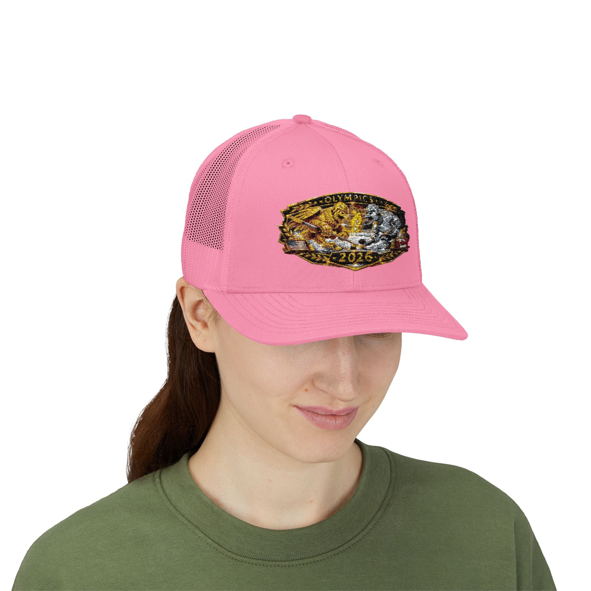 2026 Gold Rush Bear Patch Snapback Trucker Hat