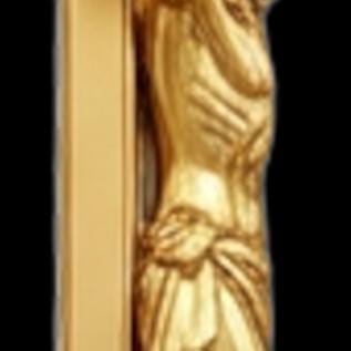 Jesus on the Cross Pendant with INRI – 3D Crucifix Necklace in Gold or Sterling Silver, Faith Religious Jewelry