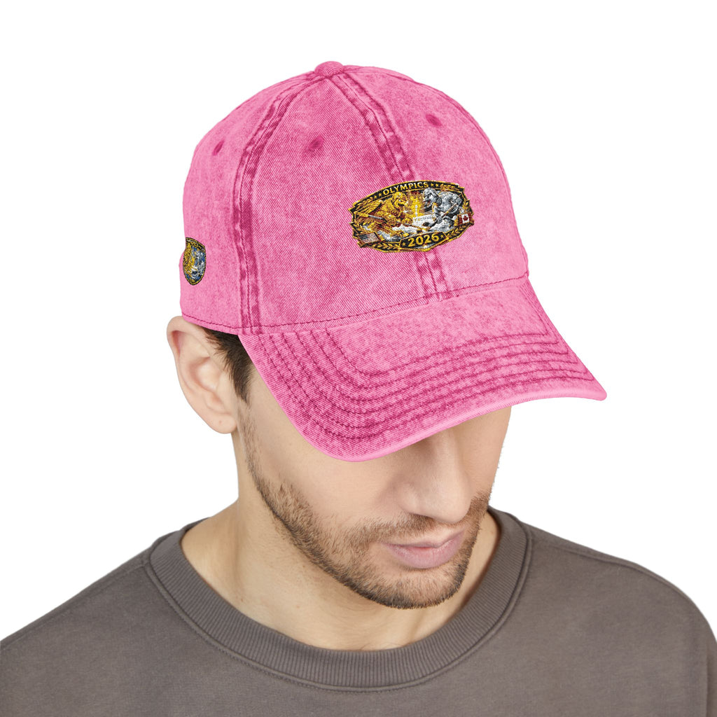 Vintage Embroidered Baseball Cap — Gold Nugget Patch