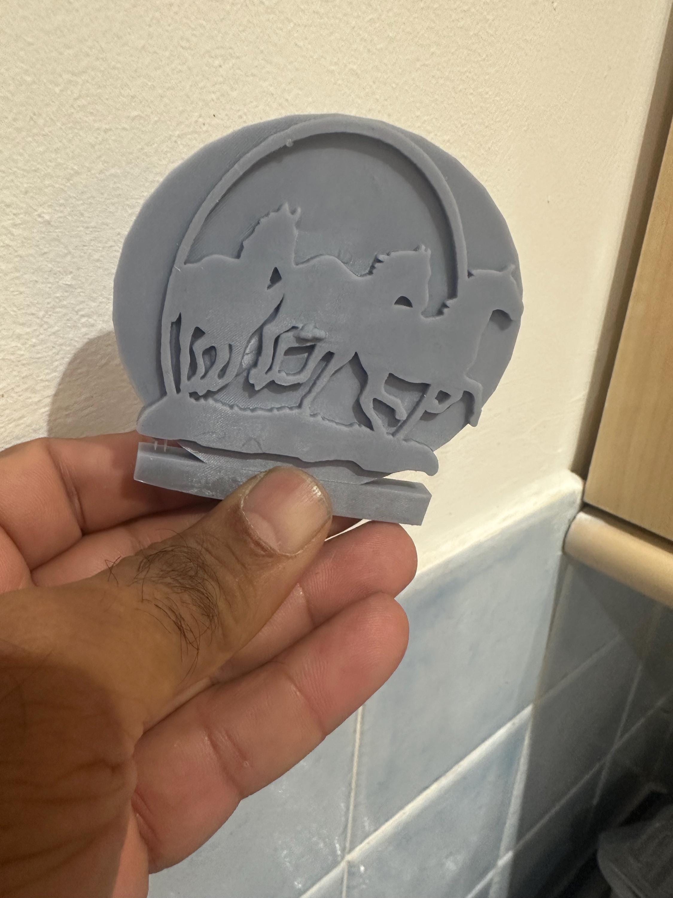 3D Equestrian Jump Resin Coaster – Round, Square & Octagon Shapes