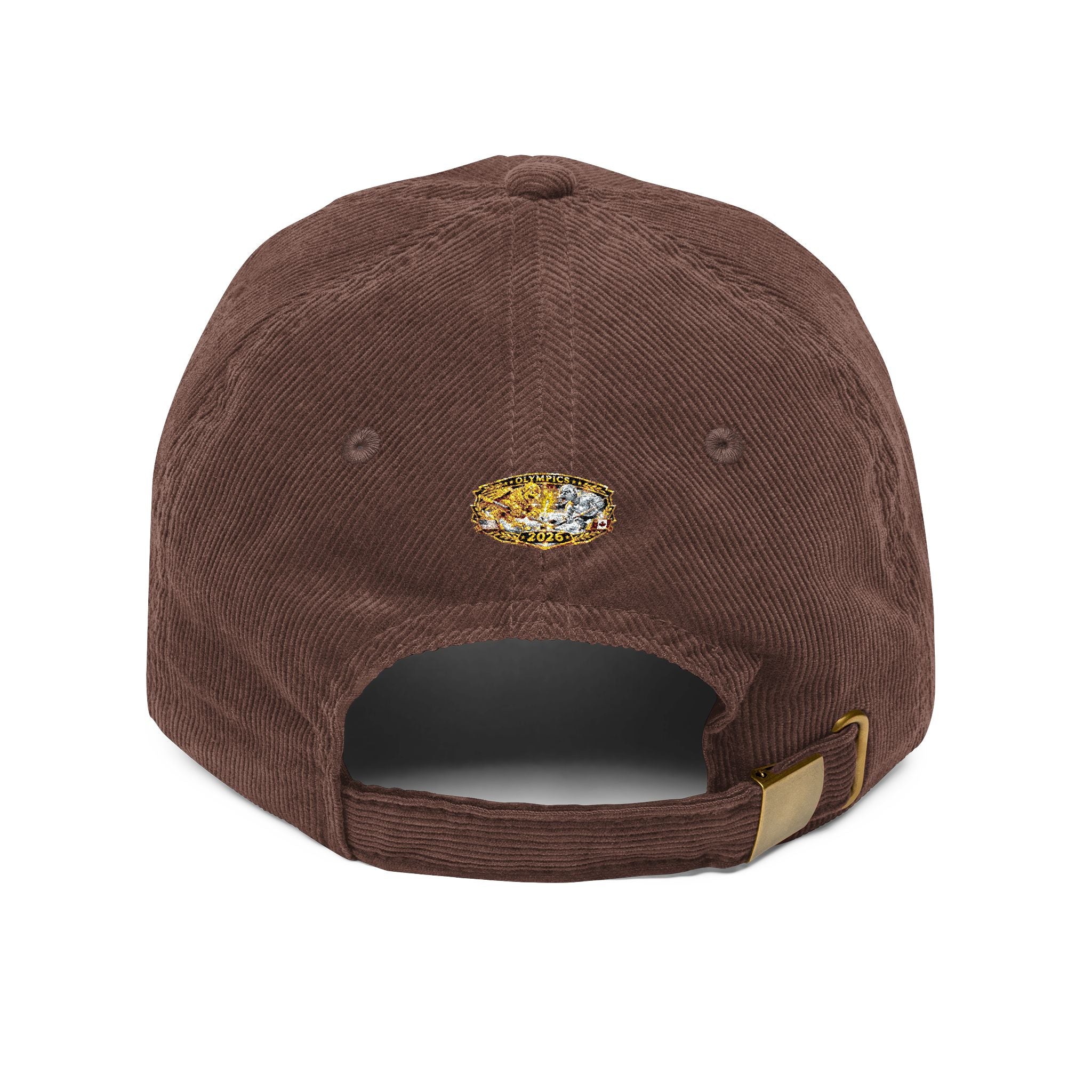 Vintage Corduroy Embroidered Cap — 2026 Trophy Patch Dad Hat