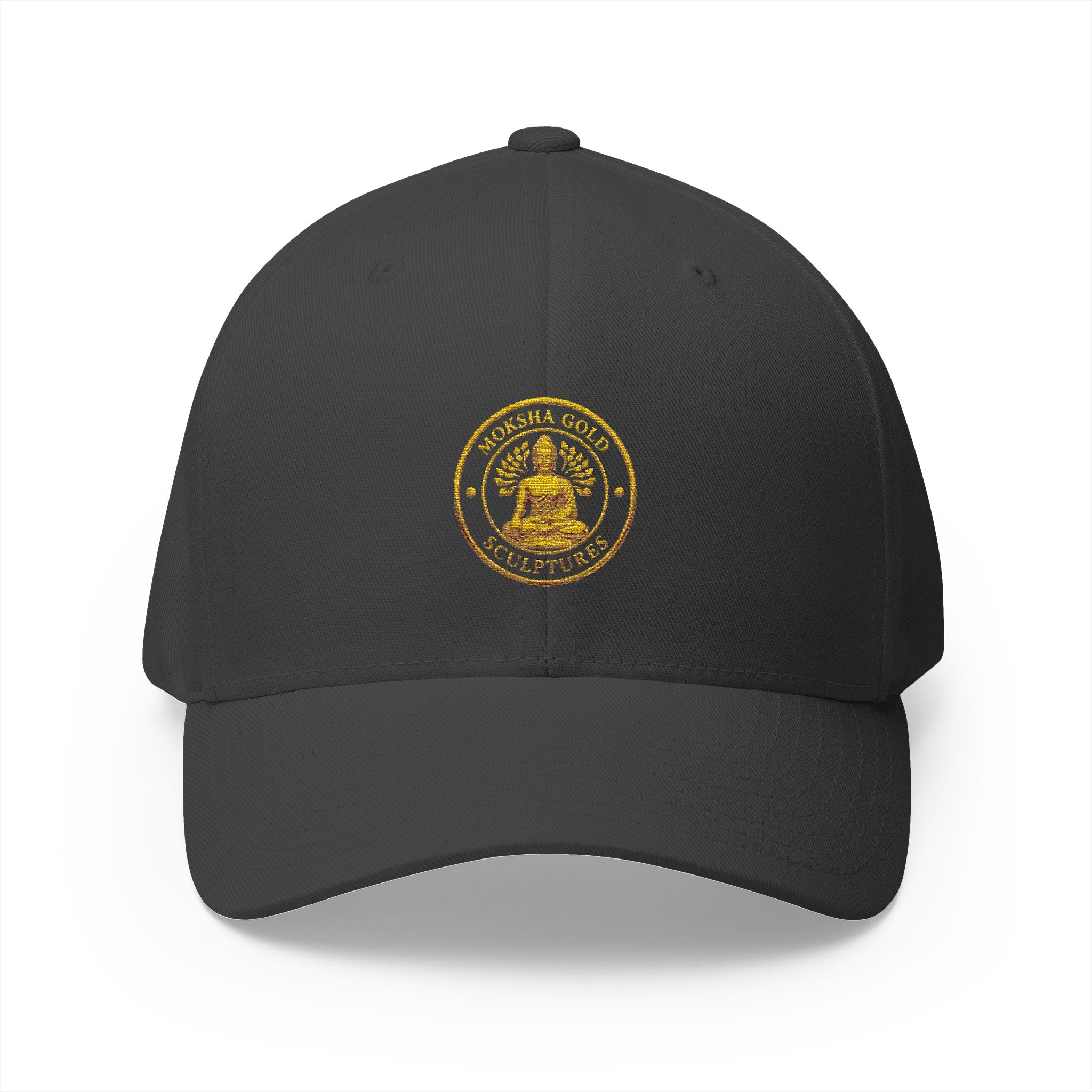 Embroidered Gold Buddha Seal Cap