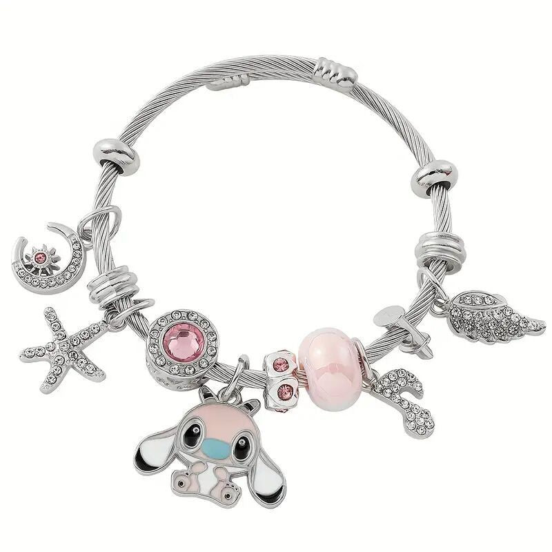 Stitch Character Bracelet - Disney Lilo & Stitch Titanium Steel Jewelry