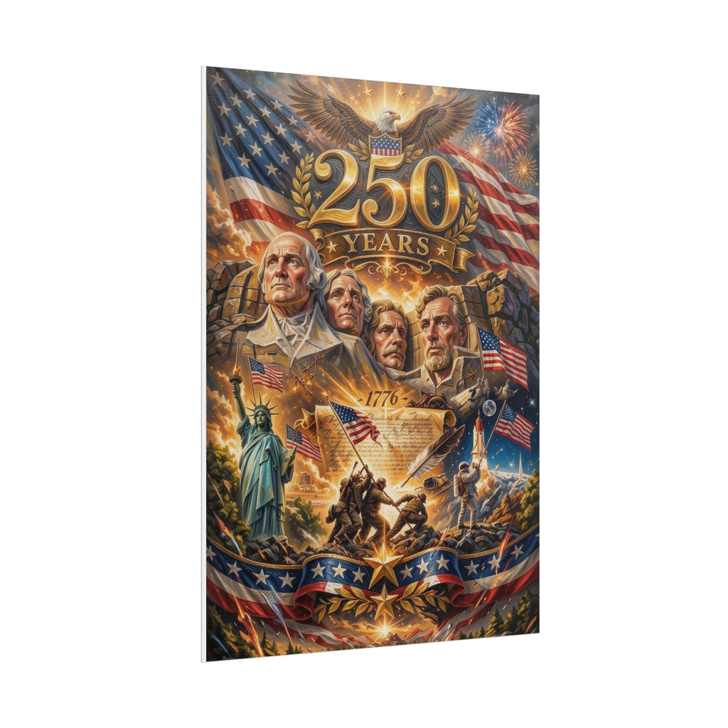Patriotic 250 Years Declaration of Independence Poster