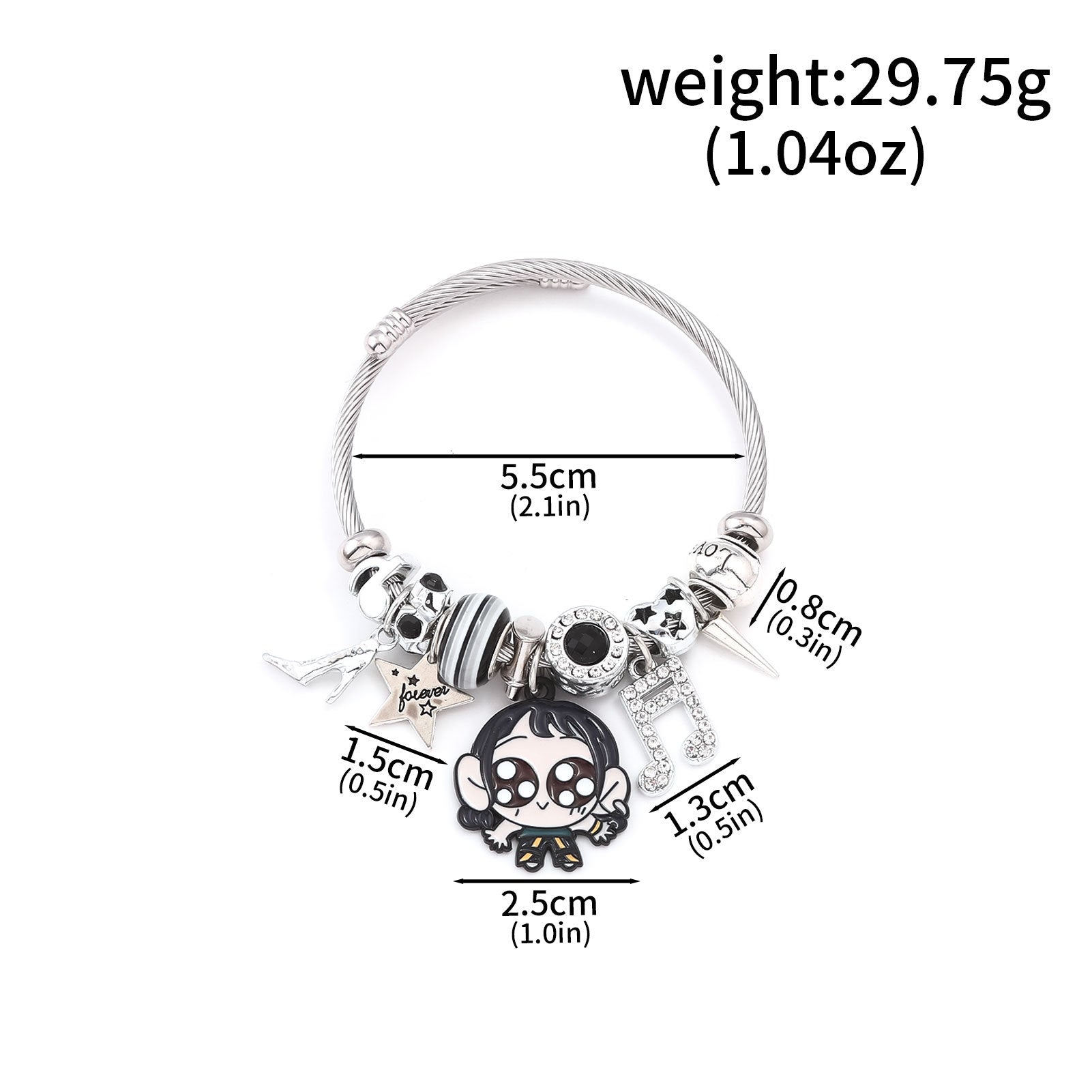 Anime Character Charm Bracelet - K-POP Demon Slayer DIY Pendant Jewelry