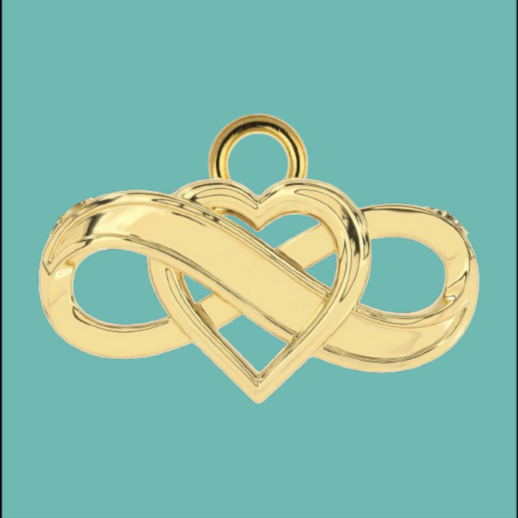 Infinity Heart Pendant Necklace – Solid 14K or 18K Gold – Elegant Eternal Love Jewelry