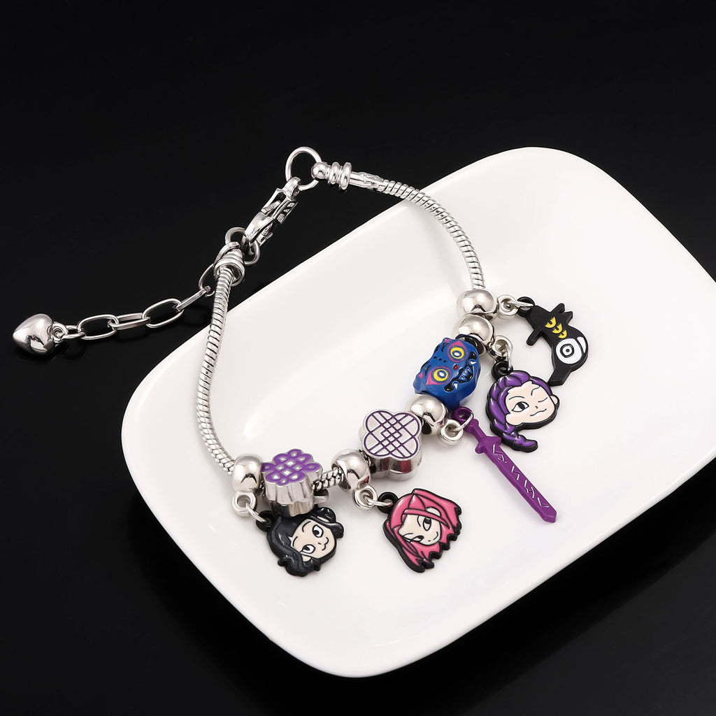 Anime Character Charm Bracelet - K-POP Demon Slayer DIY Pendant Jewelry