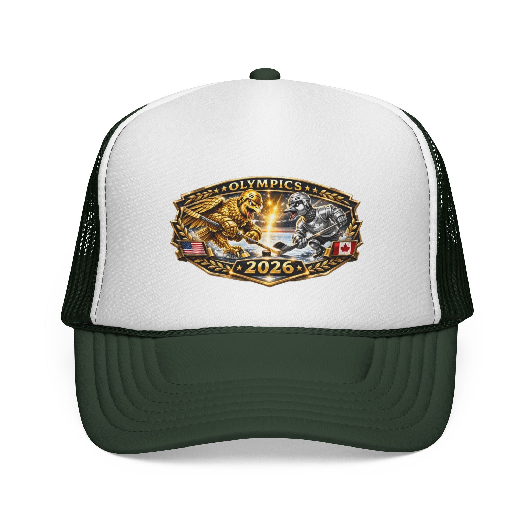 Trucker Cap — 2026 Olympics Vintage Crest Design