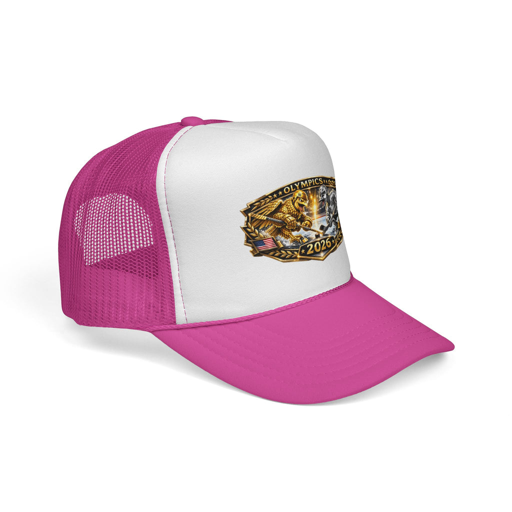 Trucker Cap — 2026 Olympics Vintage Crest Design