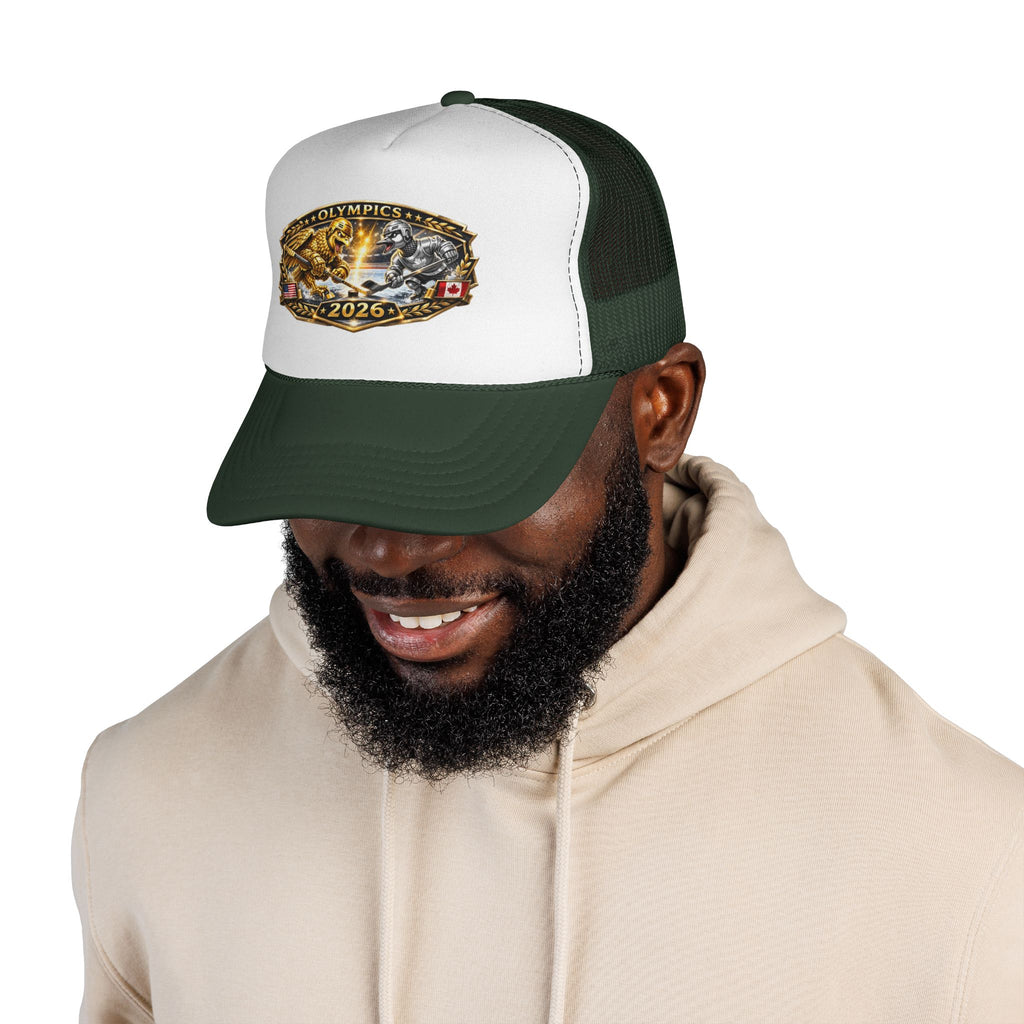 Trucker Cap — 2026 Olympics Vintage Crest Design