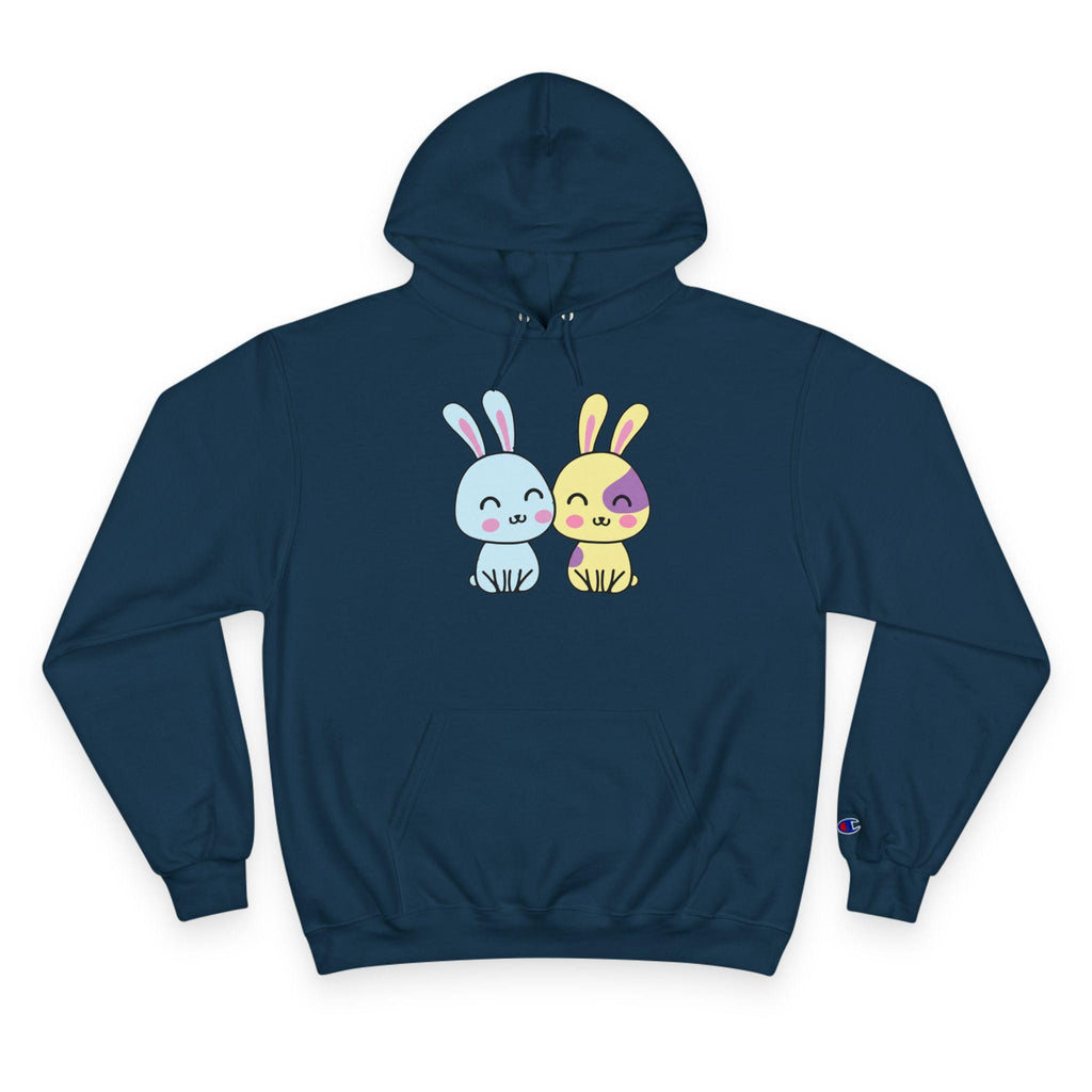 Kawaii Bunnies Hoodie, Matching Pastel Graphic Sweatshirt
