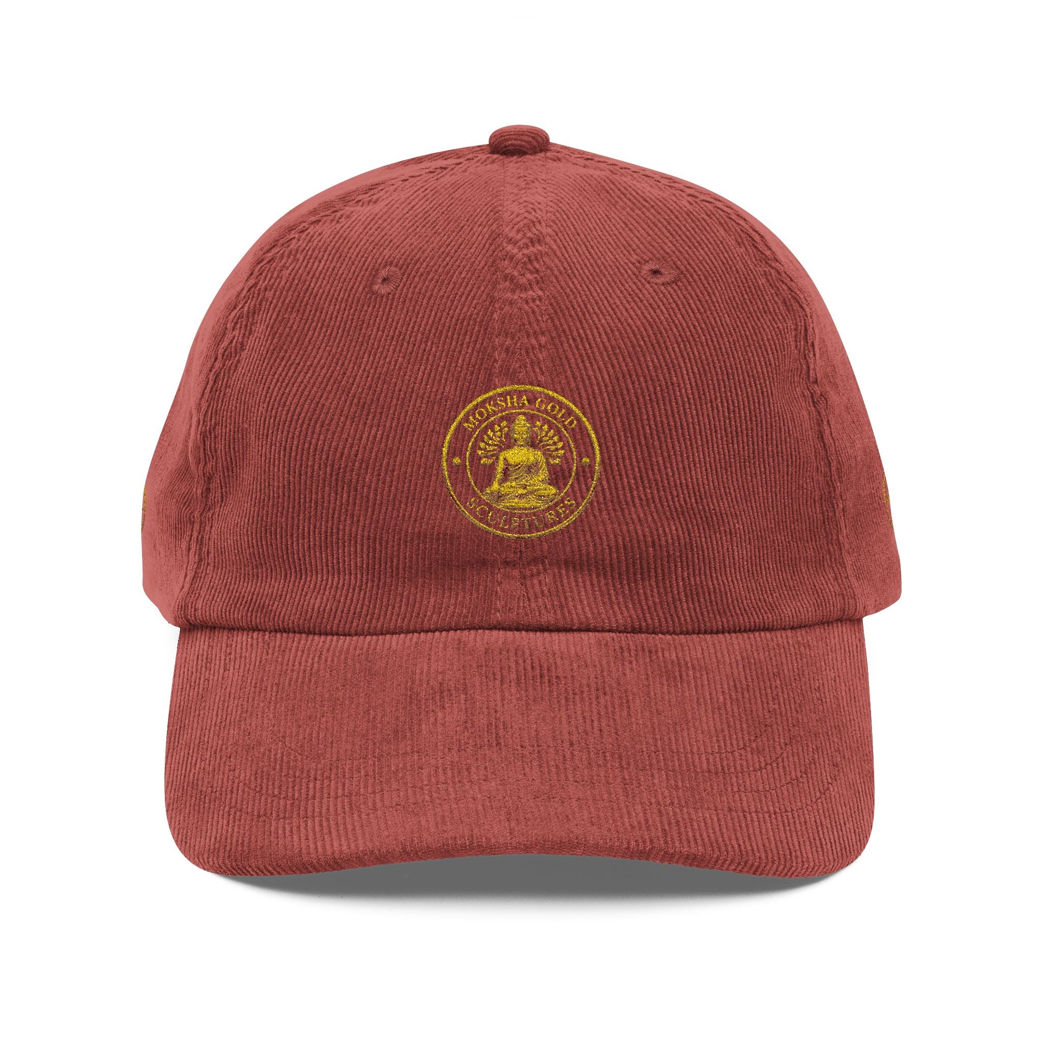 Corduroy Baseball Cap — Vintage Embroidered Seal Logo