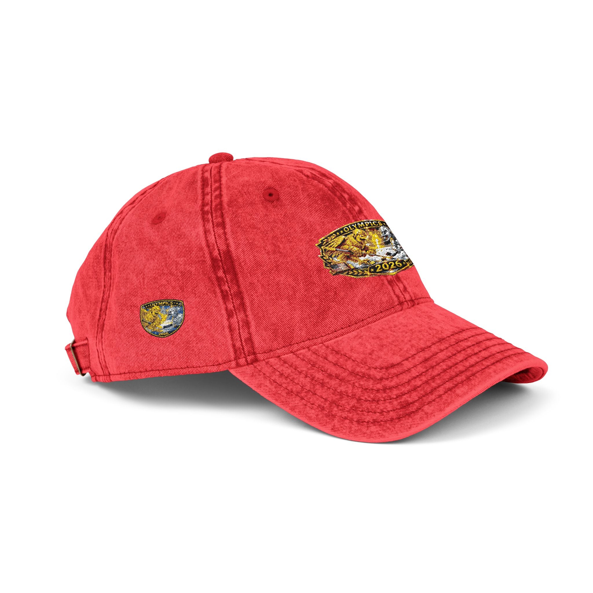 Vintage Embroidered Baseball Cap — Gold Nugget Patch