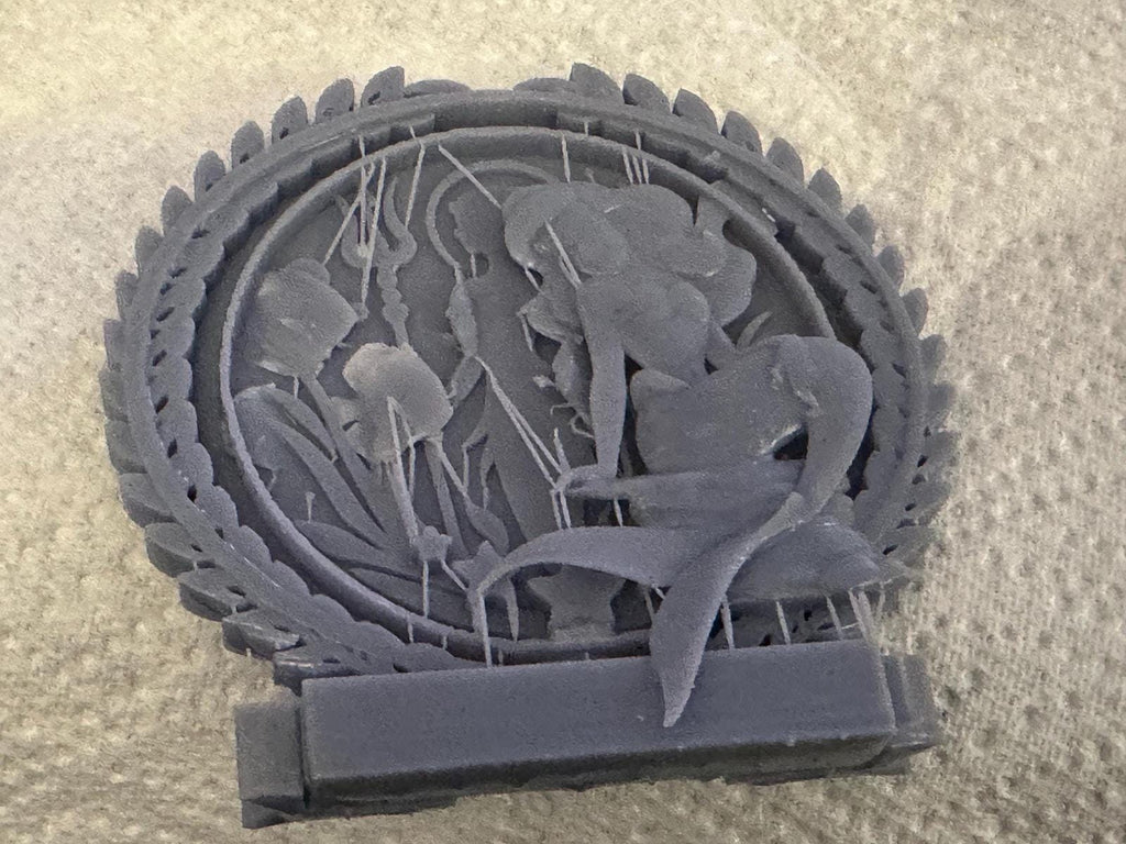 Golden Mermaid Resin Coaster – Ocean Elegance with Fish & Seaweed