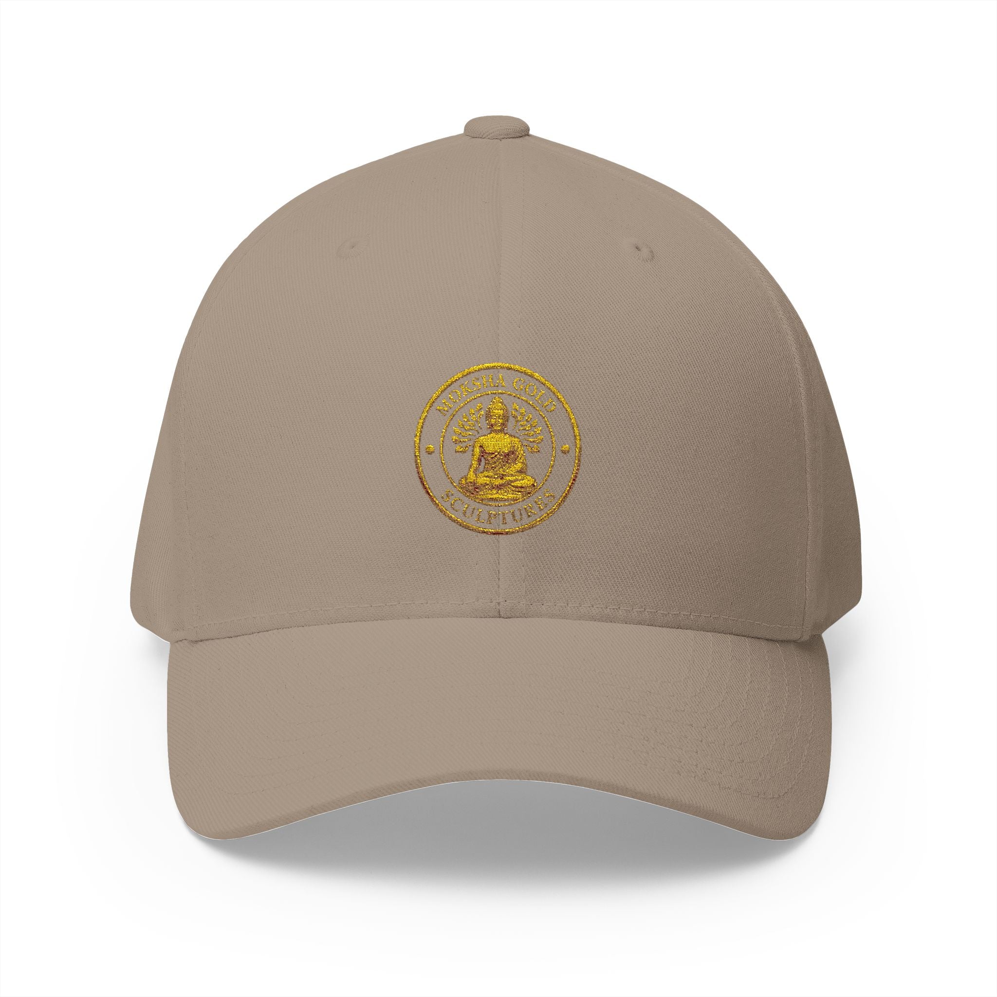 Embroidered Gold Buddha Seal Cap