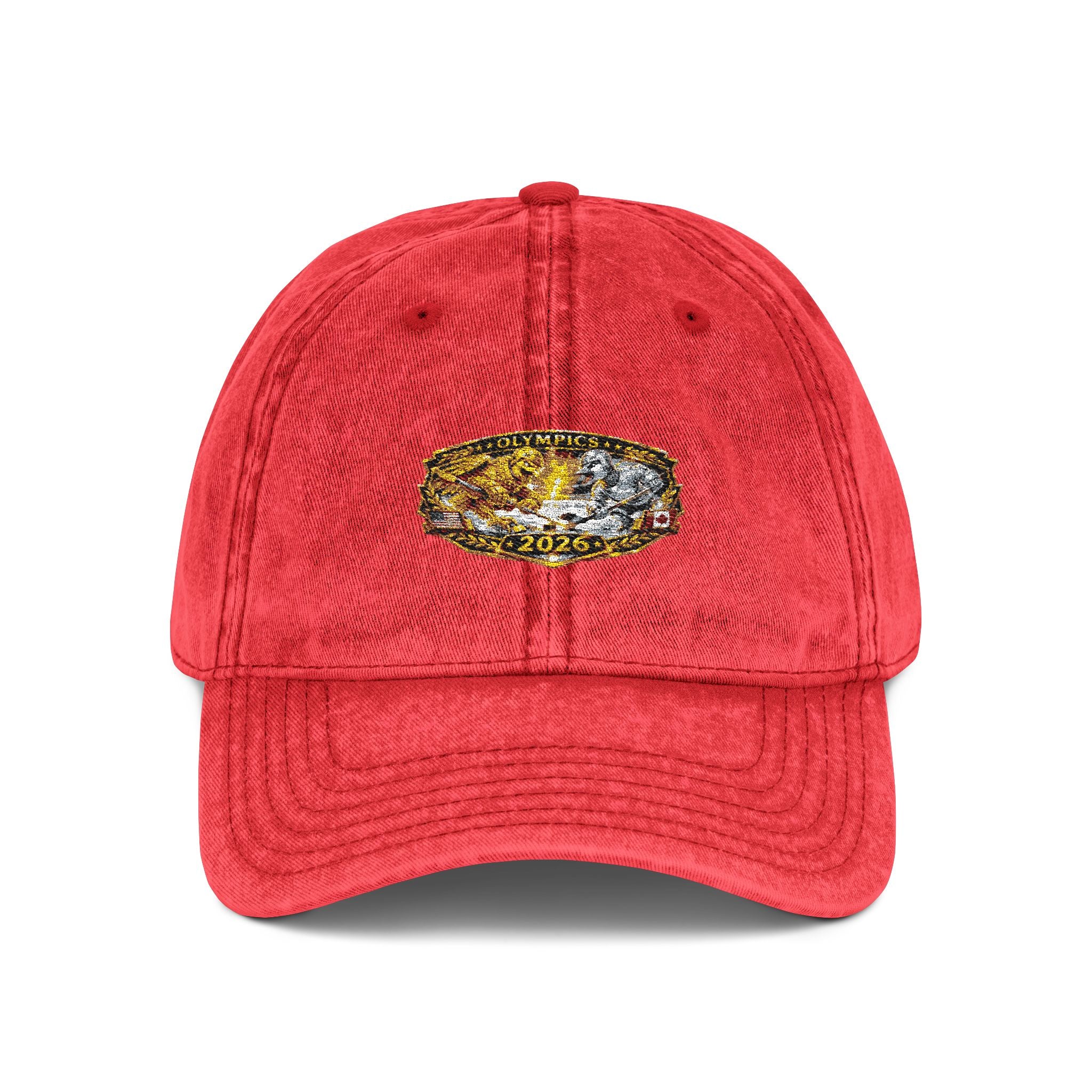 Vintage Embroidered Baseball Cap — Gold Nugget Patch