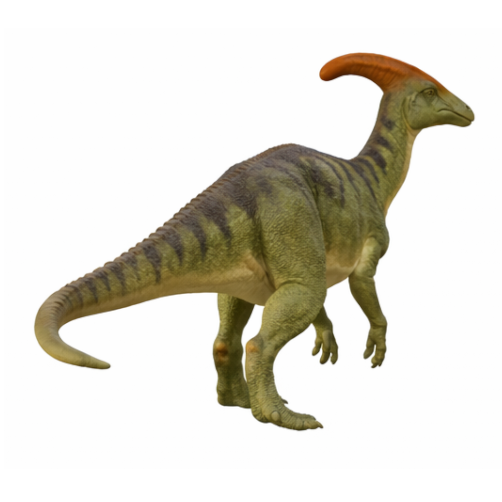 Parasaurolophus 3D Printed Model – Dinosaur Sculpture | PLA & Smooth Nylon | Various Colors | Detailed Prehistoric Collectible