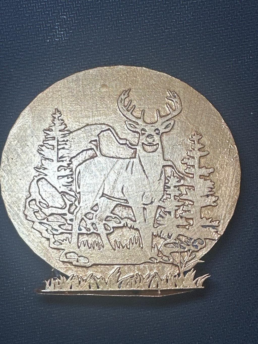 Red Deer Male with Antlers Sculpture – Handcrafted Wildlife Figurine | Rustic Home Décor Gift