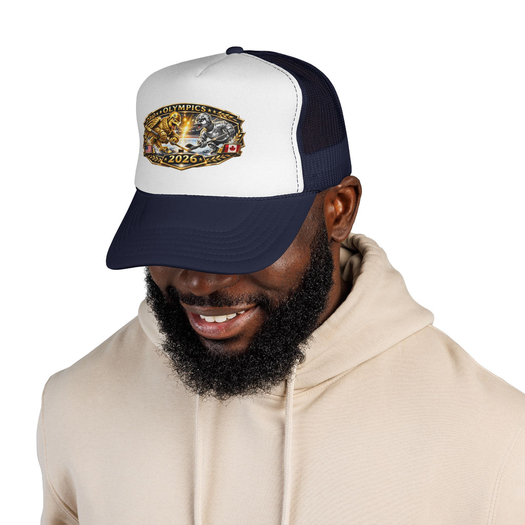 Trucker Cap — 2026 Olympics Vintage Crest Design