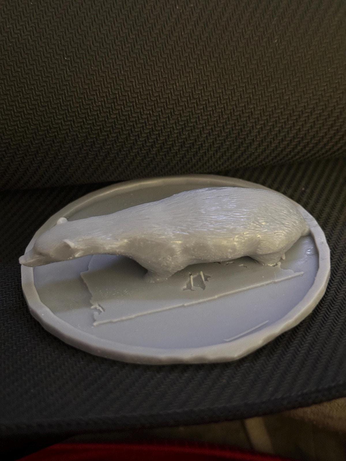 Badger Sculpture – Handcrafted Woodland Animal Figurine | Home Décor Gift