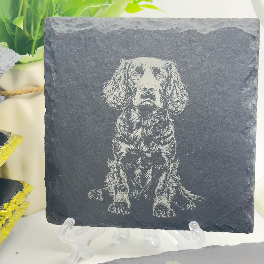 Rhodesian Ridgeback Slate Coaster | Ridgeback Dog Gift | Engraved Dog Coaster | Pet Lover Gift | Natural Stone