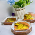 Three Handmade Panda Resin Coasters with shiny metallic finish by MokshaGoldSculptures, black & white animal art.