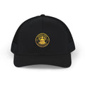 Embroidered Trucker Cap — Classic Gold Crest Snapback