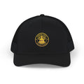 Embroidered Trucker Cap — Gold Seal Logo Snapback