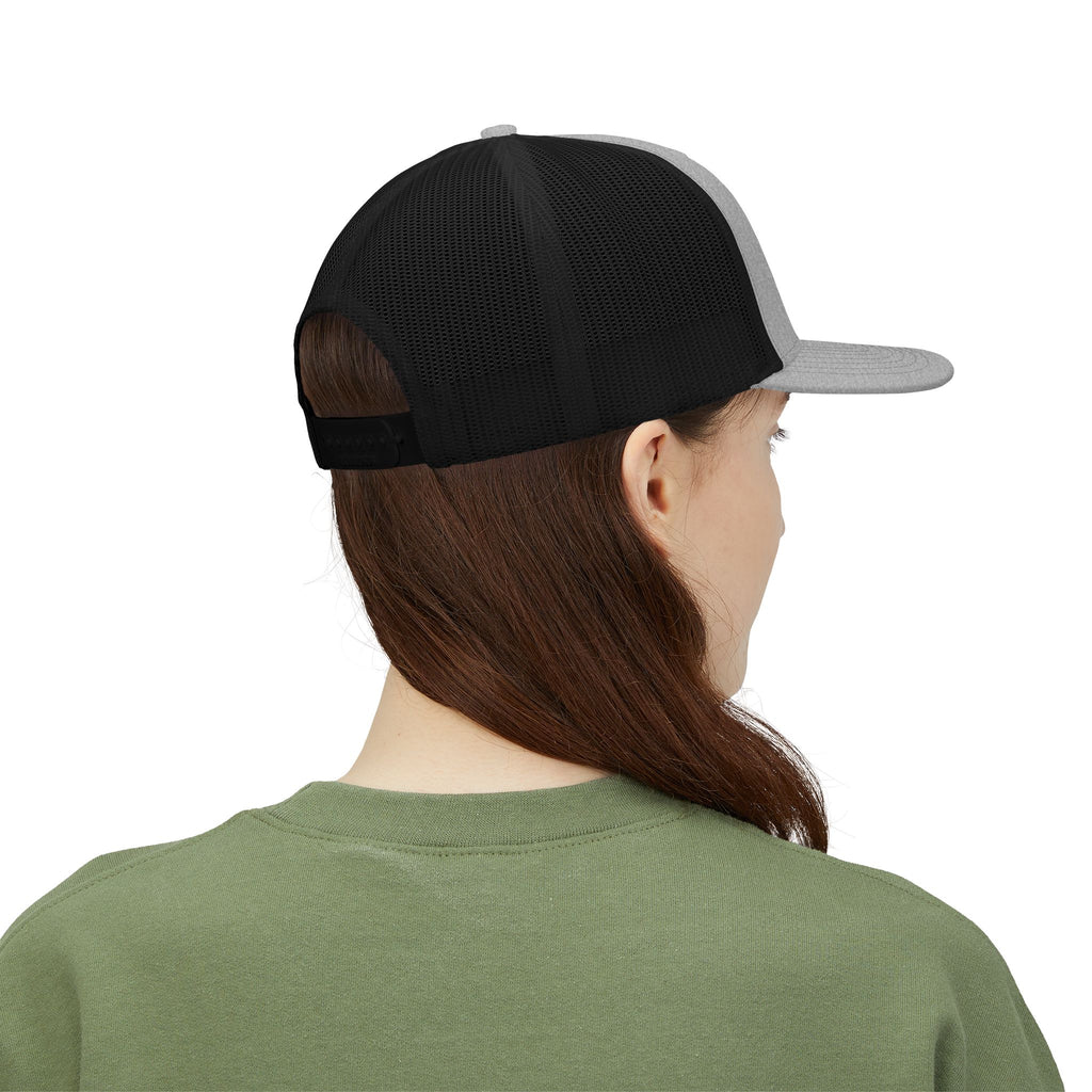 Embroidered Trucker Cap — Classic Gold Crest Snapback