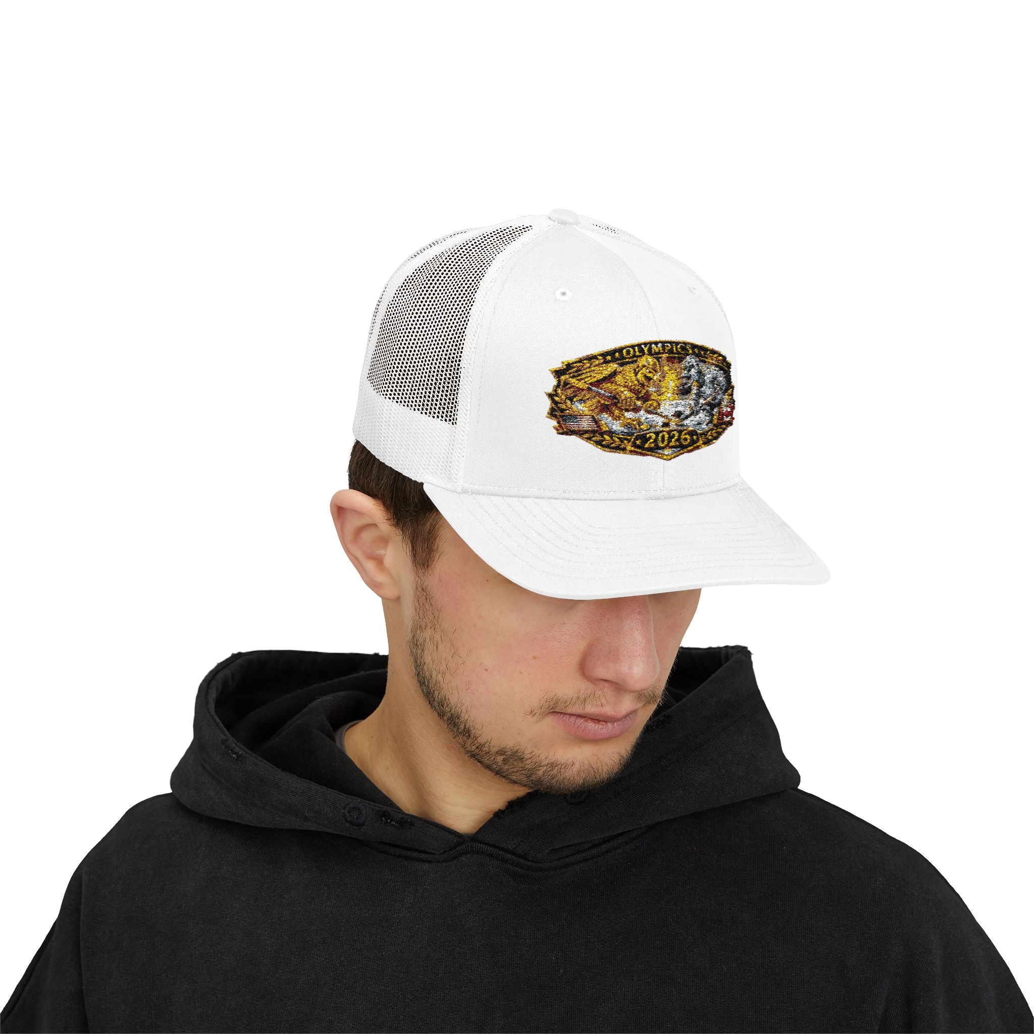 2026 Gold Rush Bear Patch Snapback Trucker Hat