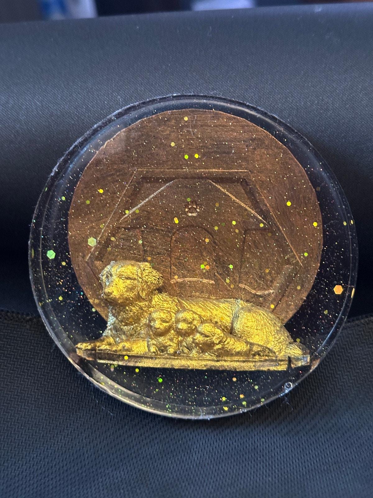 Resin Coasters Handmade Labrador And Pup