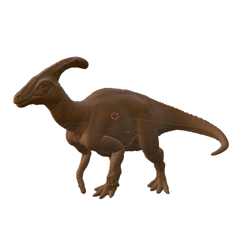 Parasaurolophus 3D Printed Model – Dinosaur Sculpture | PLA & Smooth Nylon | Various Colors | Detailed Prehistoric Collectible