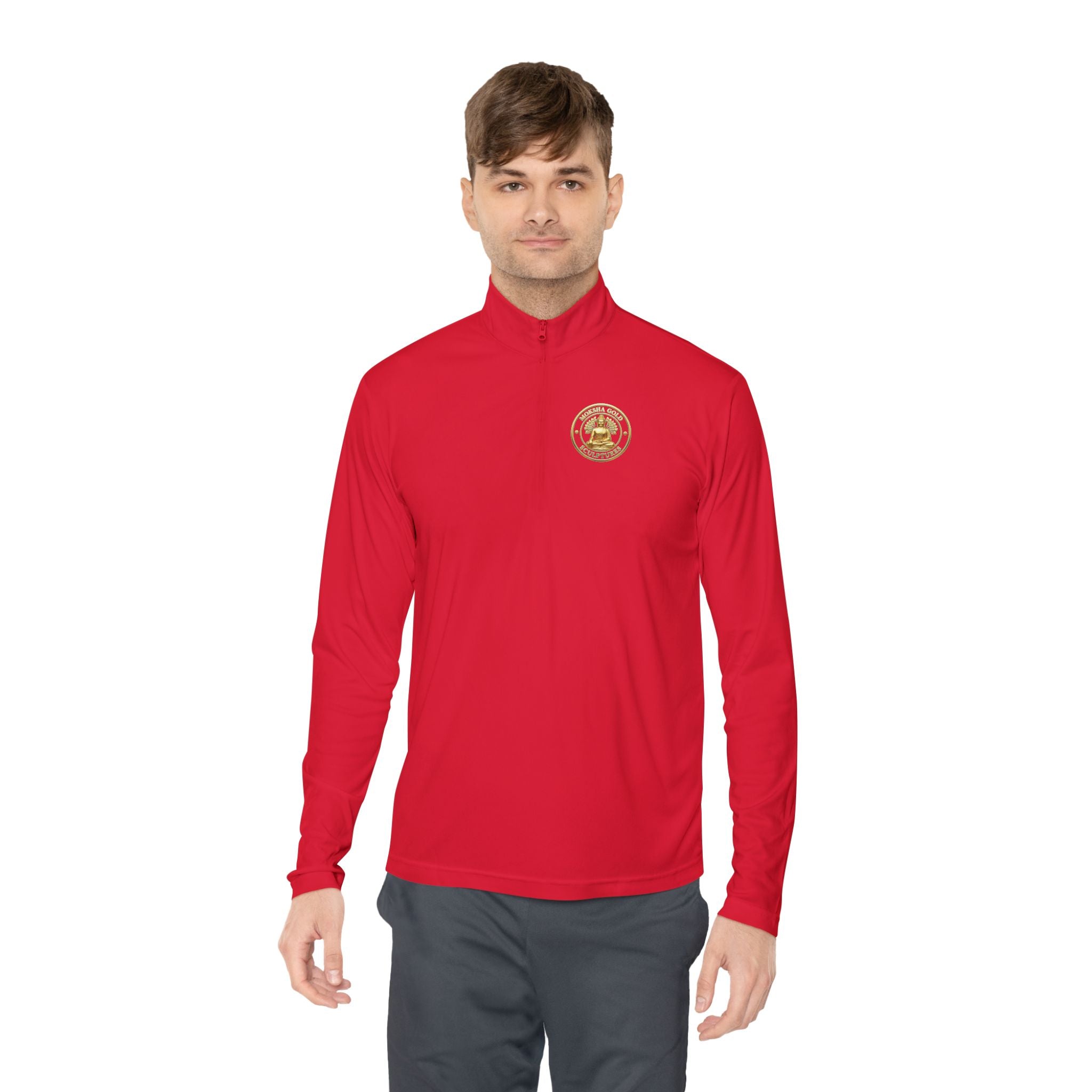 Quarter-Zip Pullover - Gold Coin Smile Logo