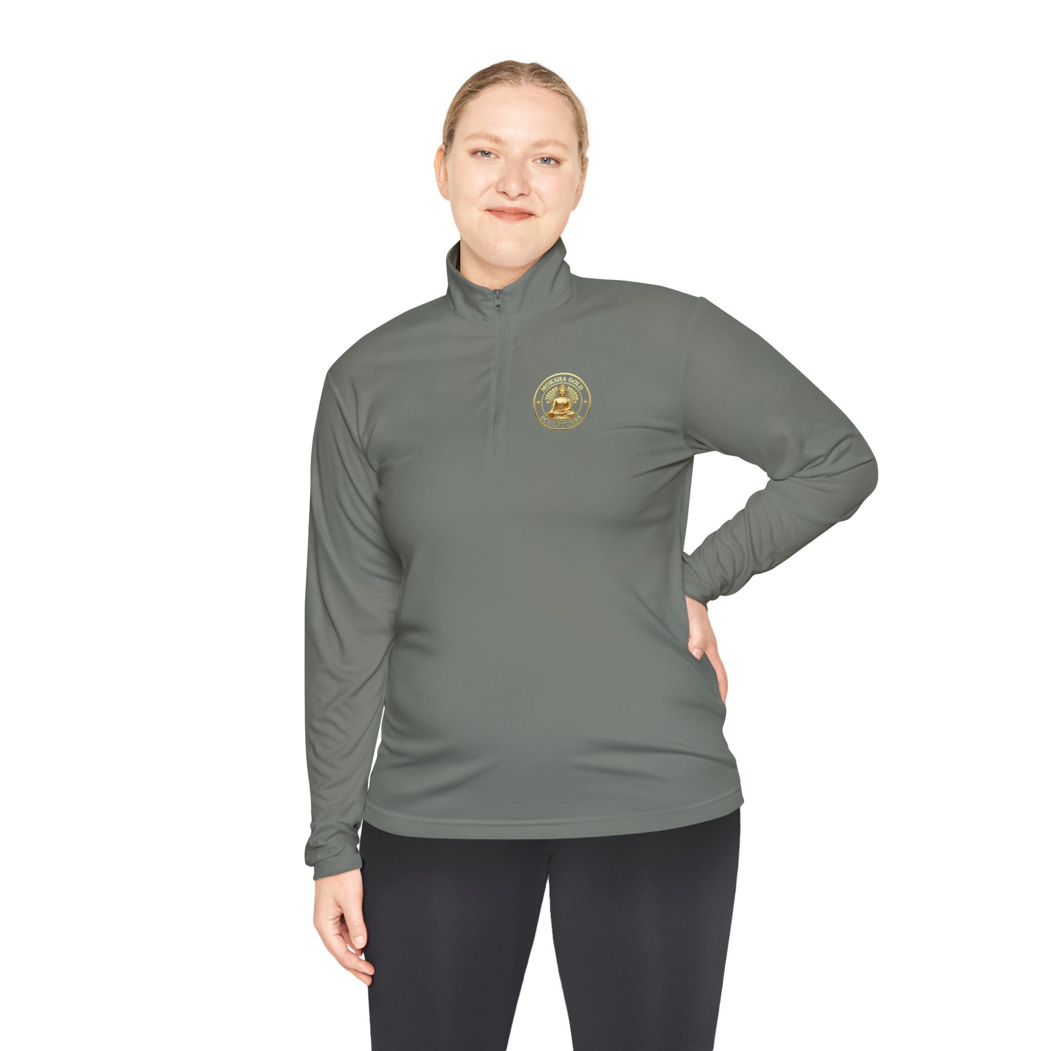 Quarter-Zip Pullover - Gold Coin Smile Logo