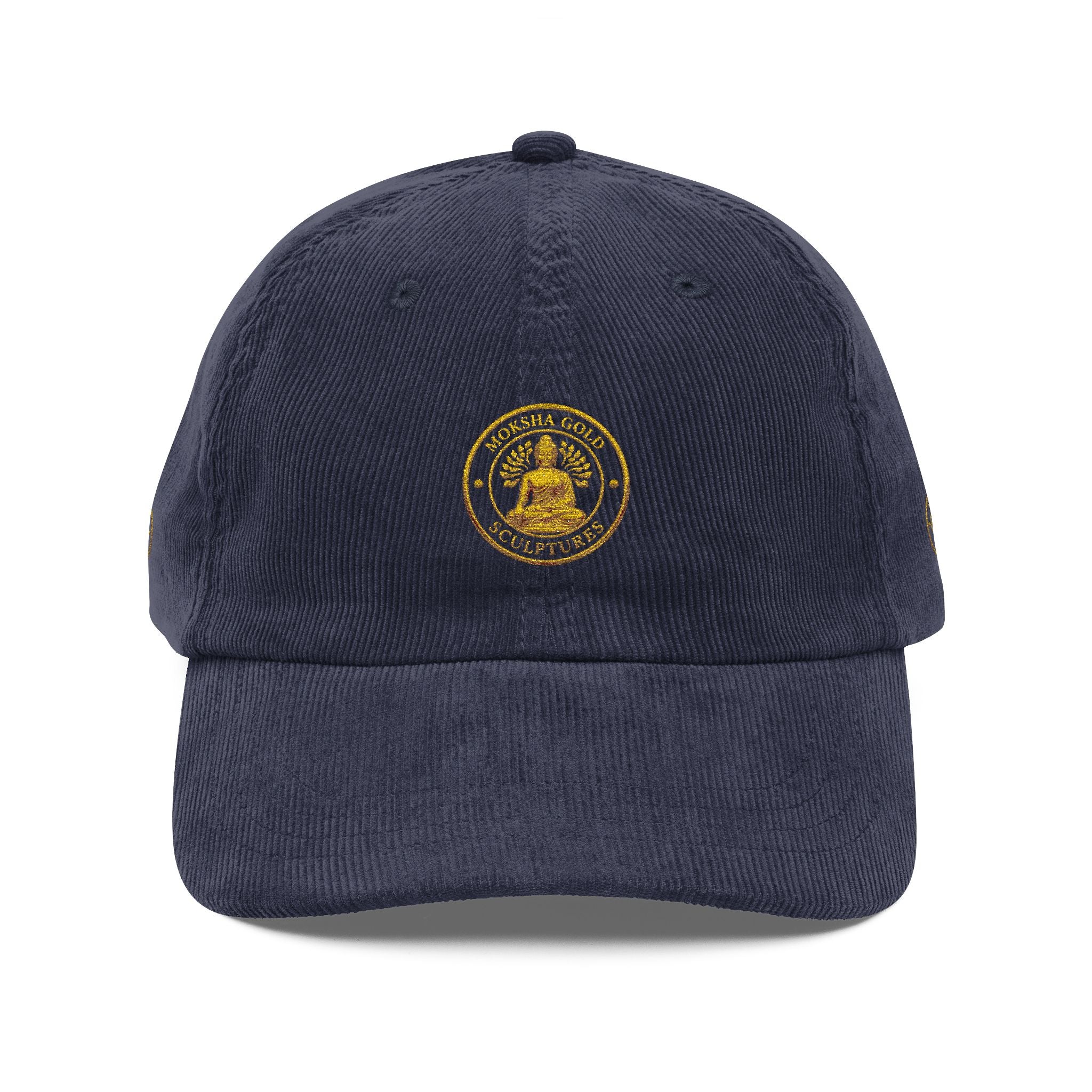 Corduroy Baseball Cap — Vintage Embroidered Seal Logo