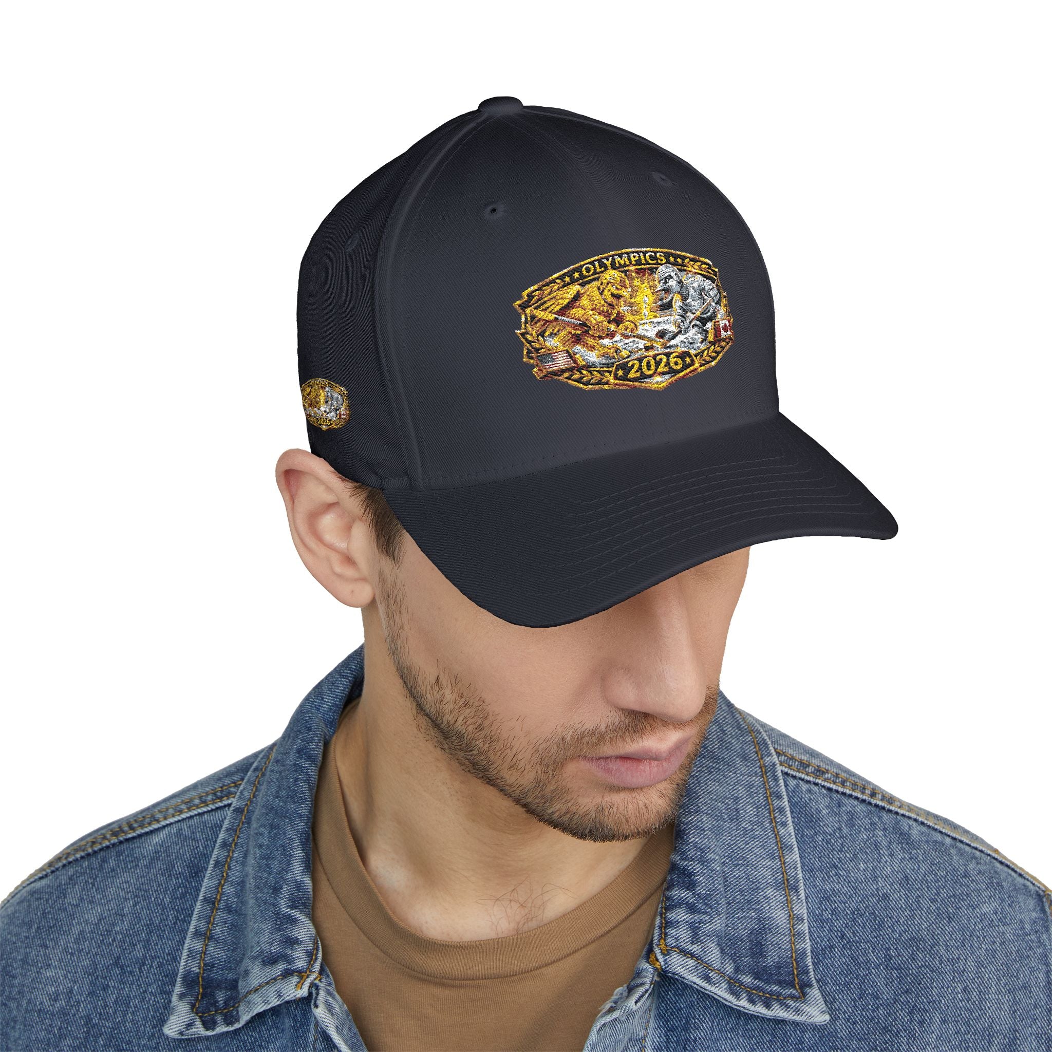 Embroidered Gold & Silver Belt-Style Patch Cap — 2023 Championship Design