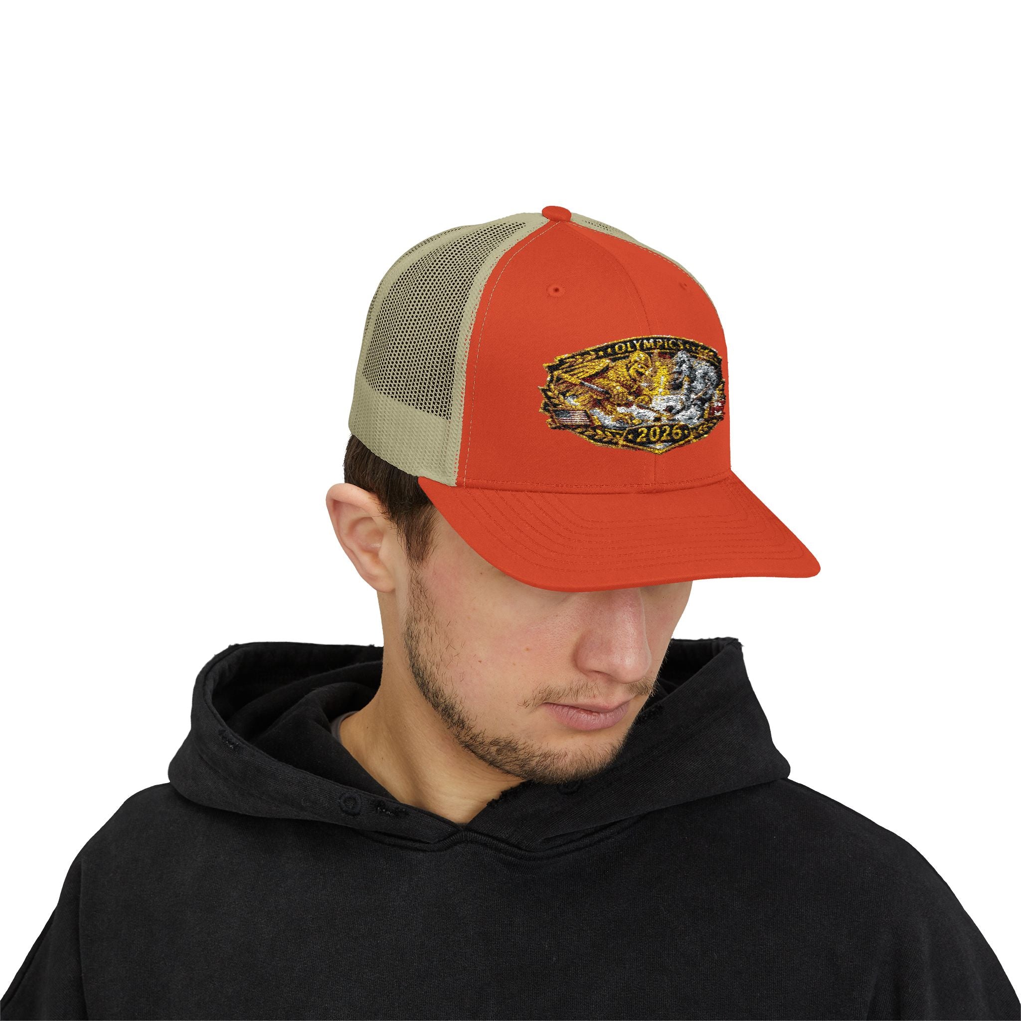 2026 Gold Rush Bear Patch Snapback Trucker Hat
