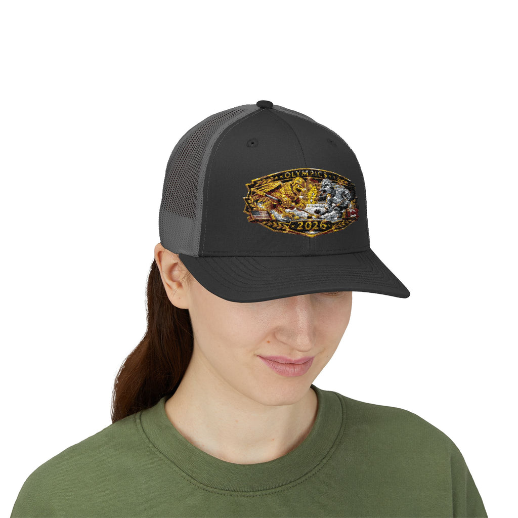 2026 Gold Rush Bear Patch Snapback Trucker Hat