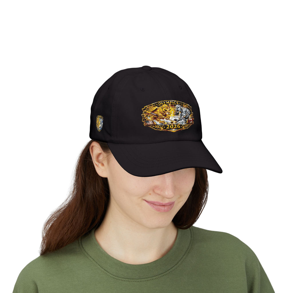 2026 Olympic Champion Dad Cap - Gold Medal Vintage Embroidered Baseball Hat