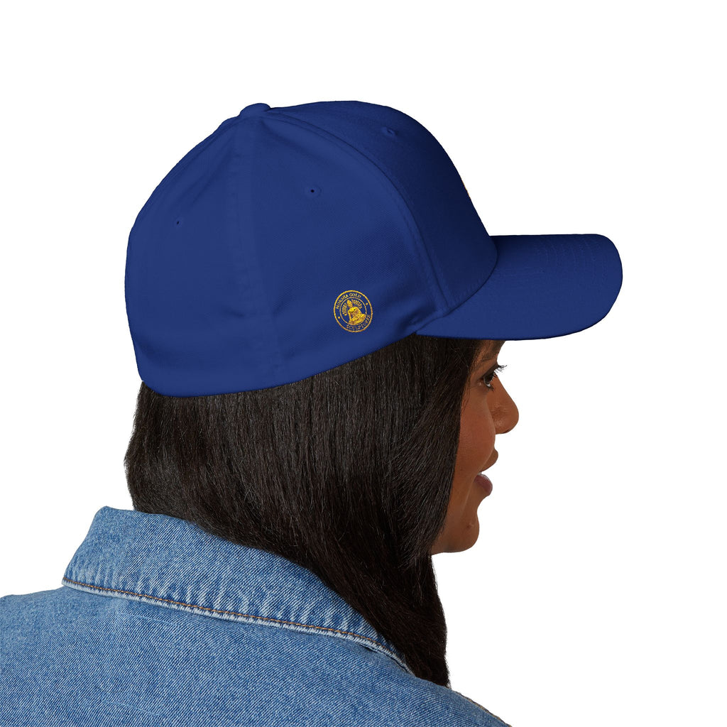 Embroidered Gold Buddha Seal Cap