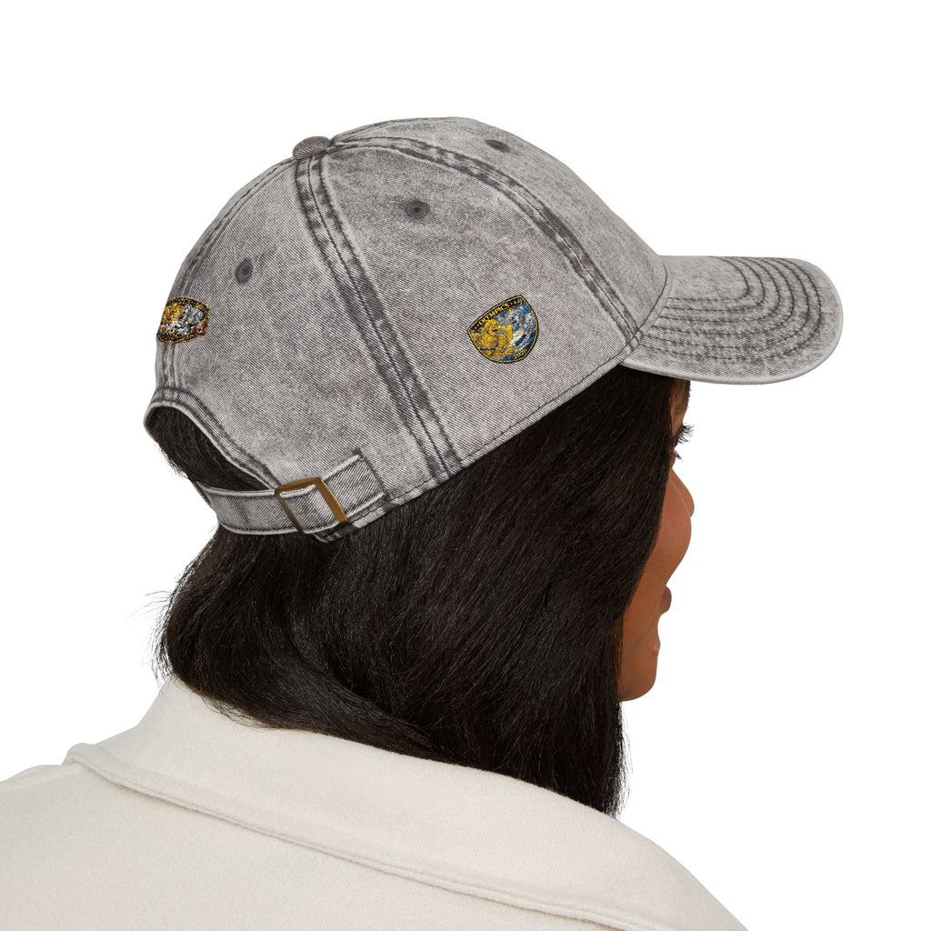 Vintage Embroidered Baseball Cap — Gold Nugget Patch