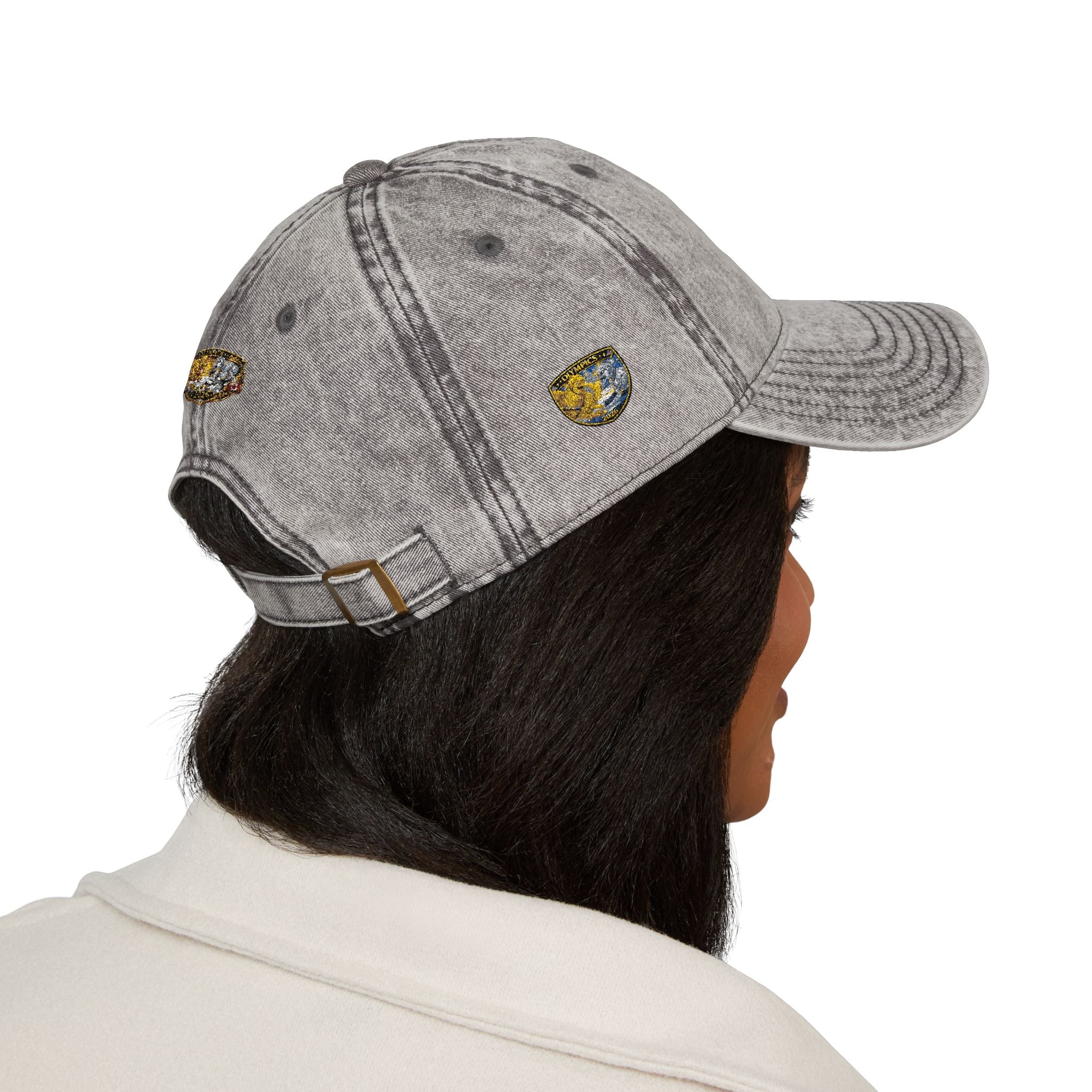 Vintage Embroidered Baseball Cap — Gold Nugget Patch