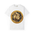 Majestic Rhino Gold T-Shirt Unique Wildlife Design with Bold Luxury Gold Print