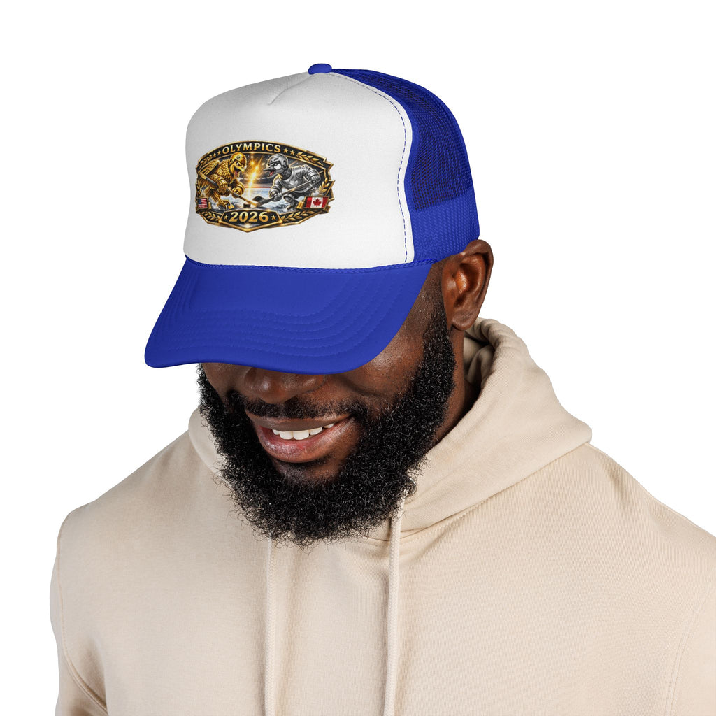 Trucker Cap — 2026 Olympics Vintage Crest Design