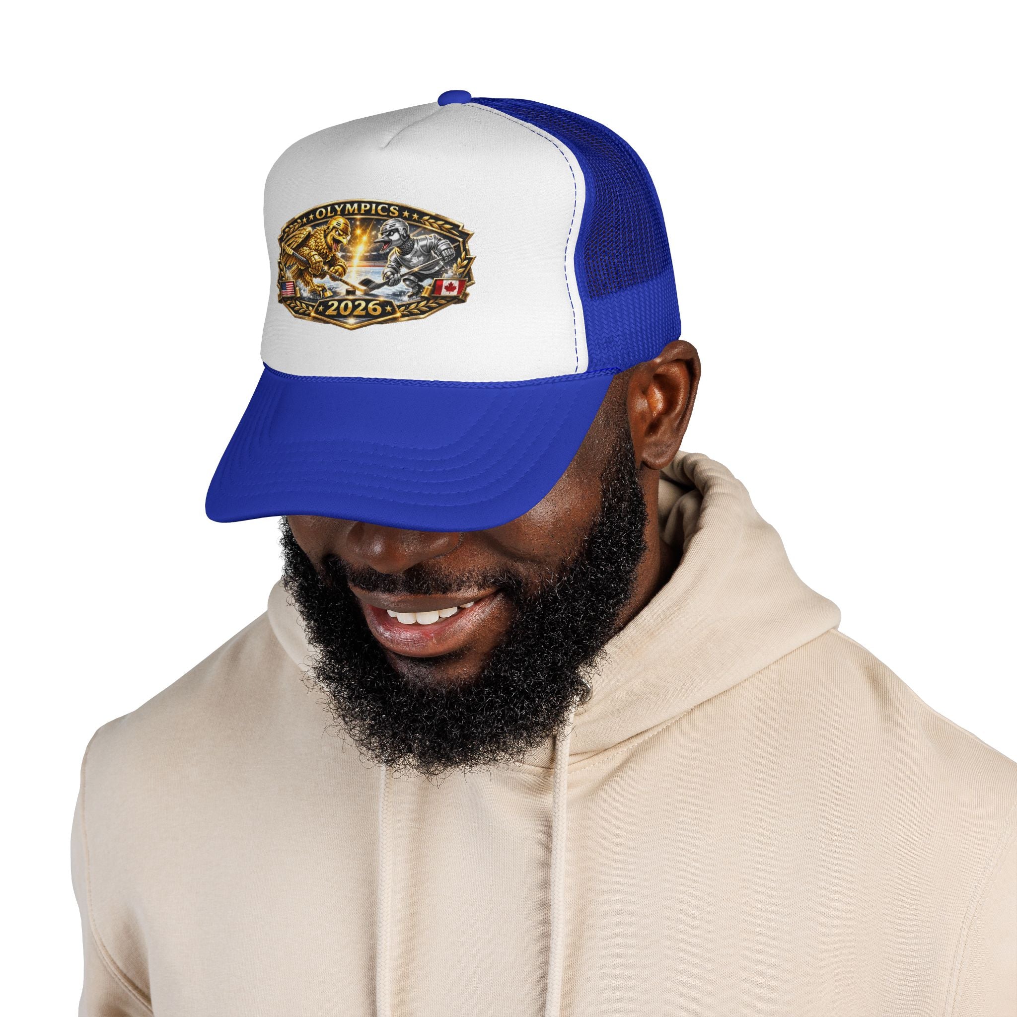 Trucker Cap — 2026 Olympics Vintage Crest Design