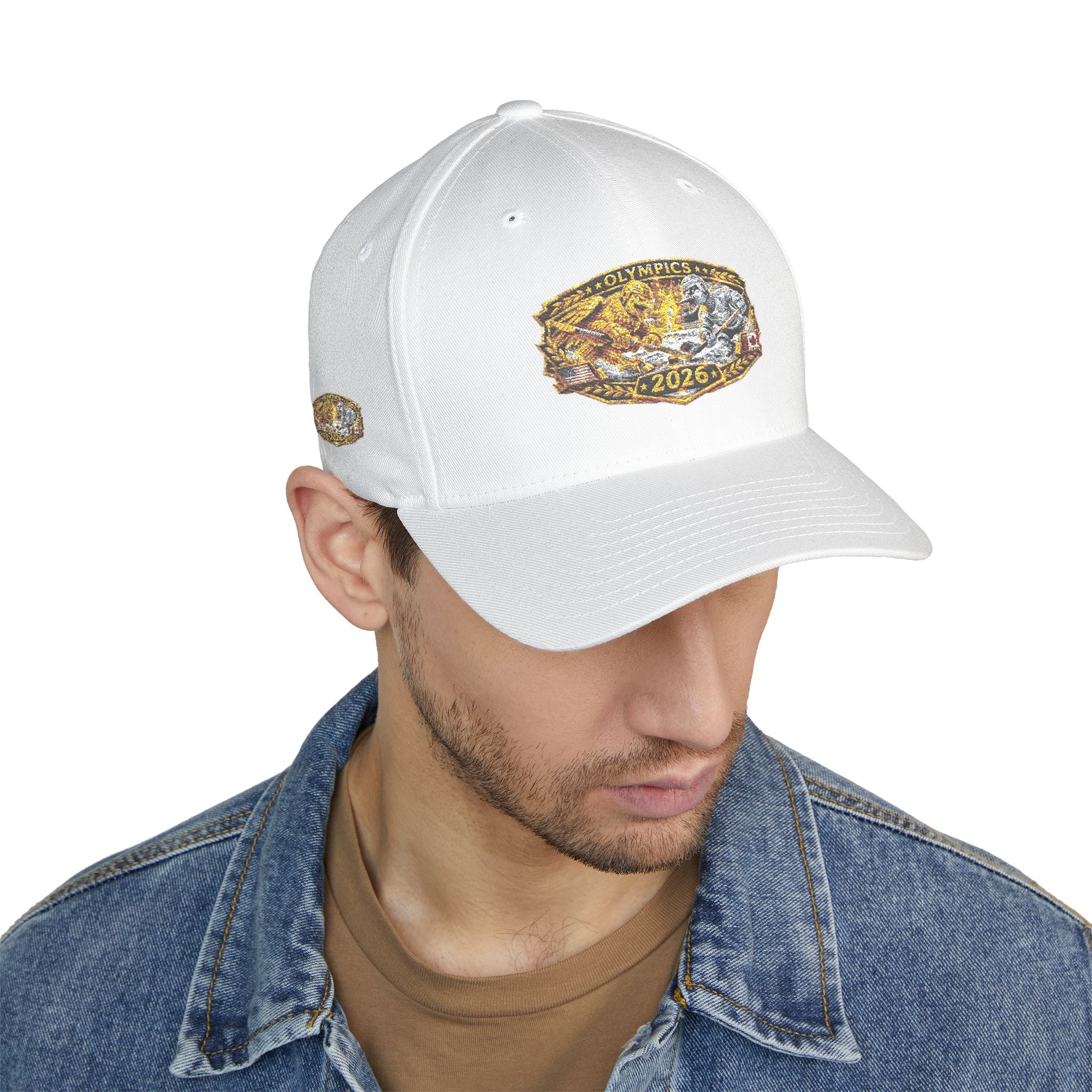 Embroidered Gold & Silver Belt-Style Patch Cap — 2023 Championship Design
